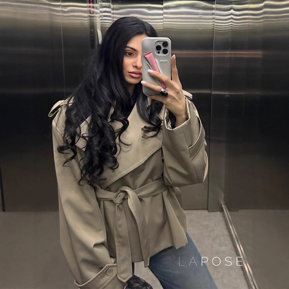 Tommie Cropped Tie-Waist Jacket [IWL6DXOX]