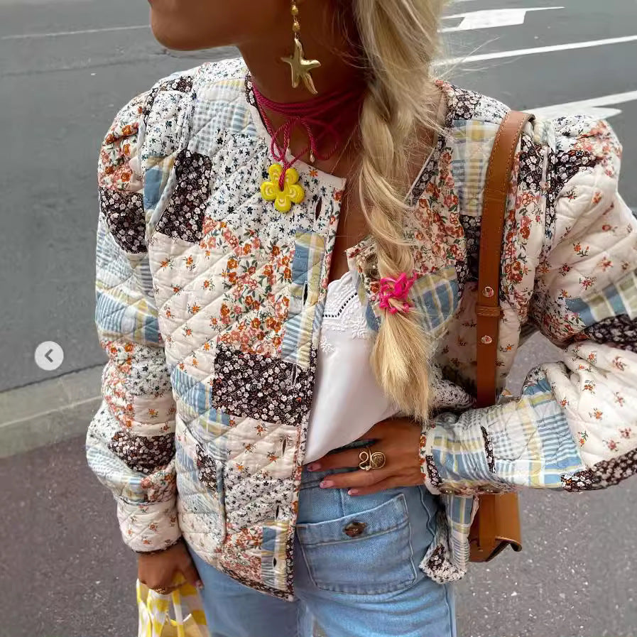 Tommie Floral Quilted Jacket [P1NRFRRW]
