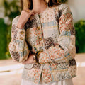 Tommie Floral Quilted Jacket [KE1S1AKY]