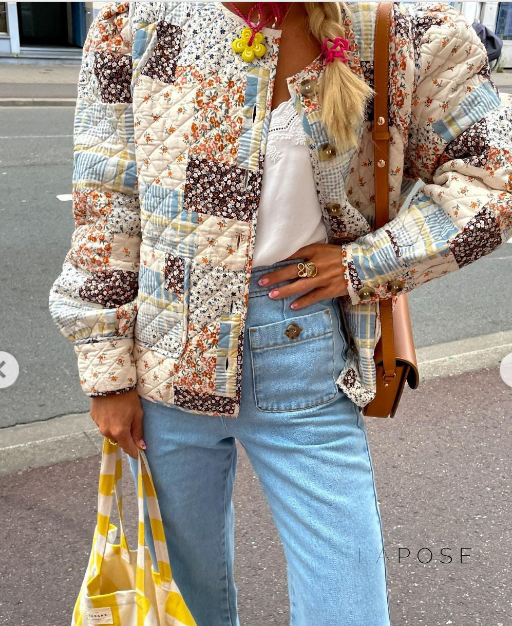 Tommie Floral Quilted Jacket [MTQ5167Y]
