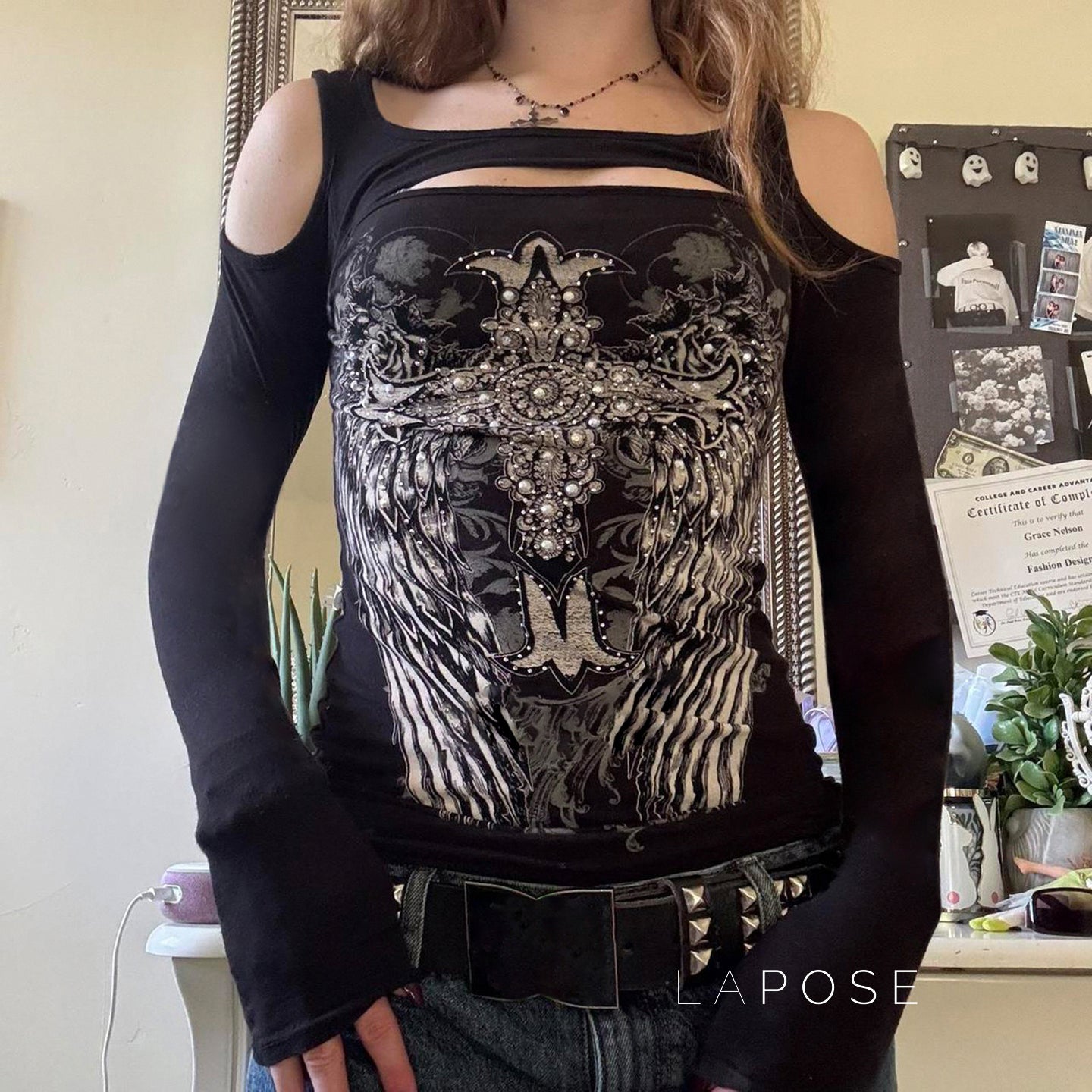 Tory Gothic Print Top [KB6CYLX8]