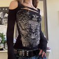 Tory Gothic Print Top [Z1GB1Y4U]