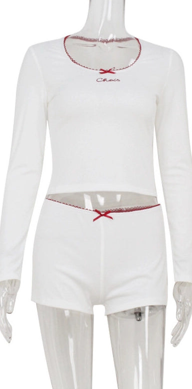 Two-Piece Short Set with Lace [CRGKP9EZ]