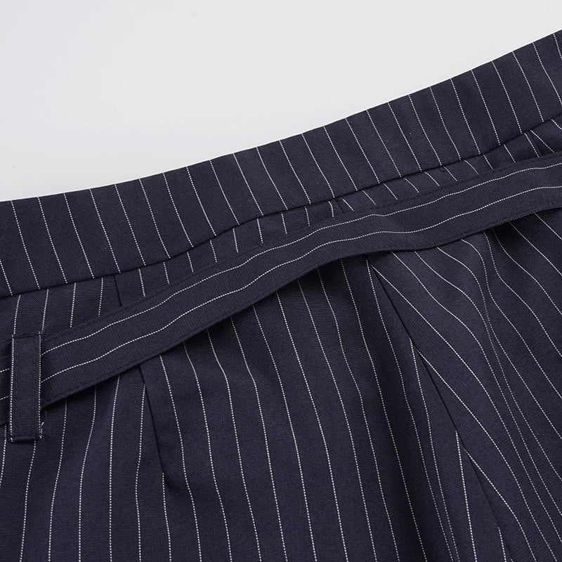 LaPose - Unknown Pinstripe Low Rise Trousers
