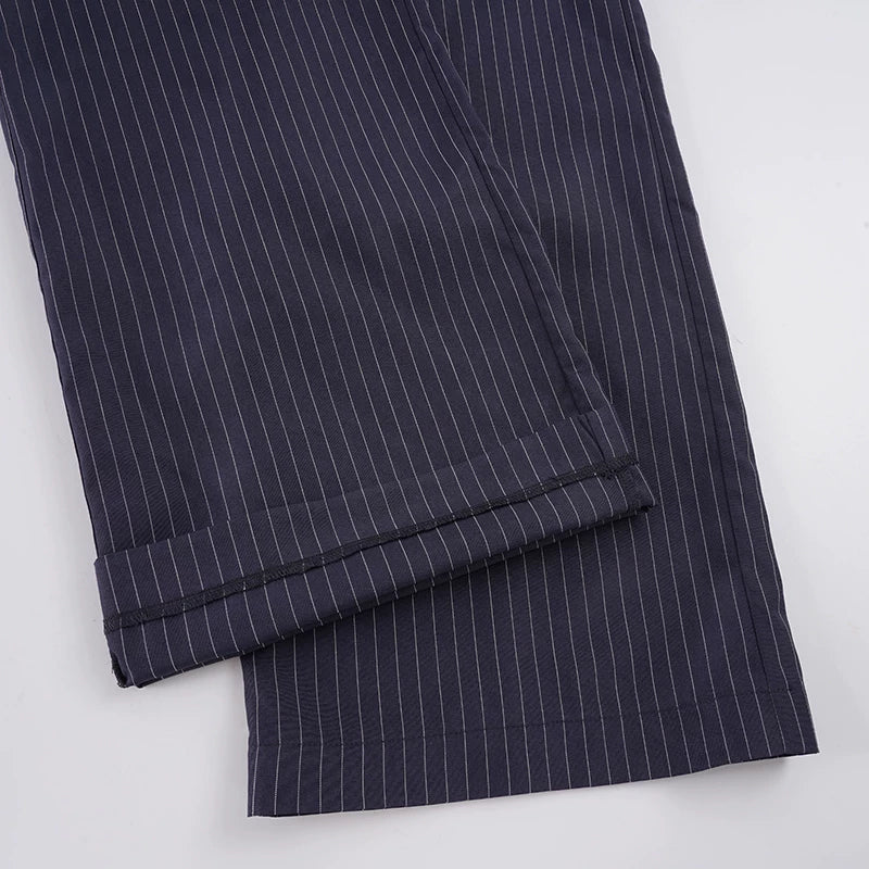 LaPose - Unknown Pinstripe Low Rise Trousers