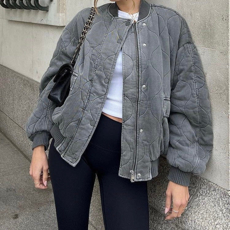 Vaeda Loose Bomber Jacket [IP8PY6LL]