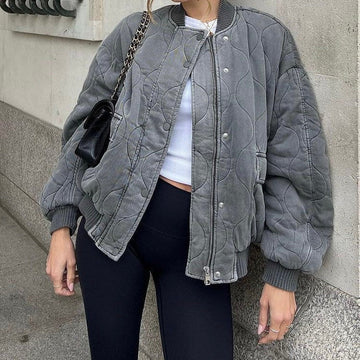 Vaeda Loose Bomber Jacket [IP8PY6LL]
