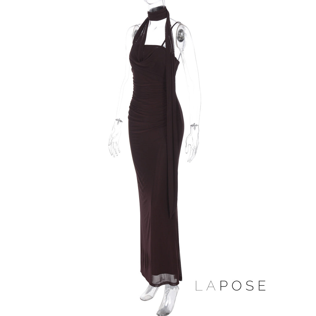Valentine Strapless Mesh Midi Dress [K9XX6EJW]