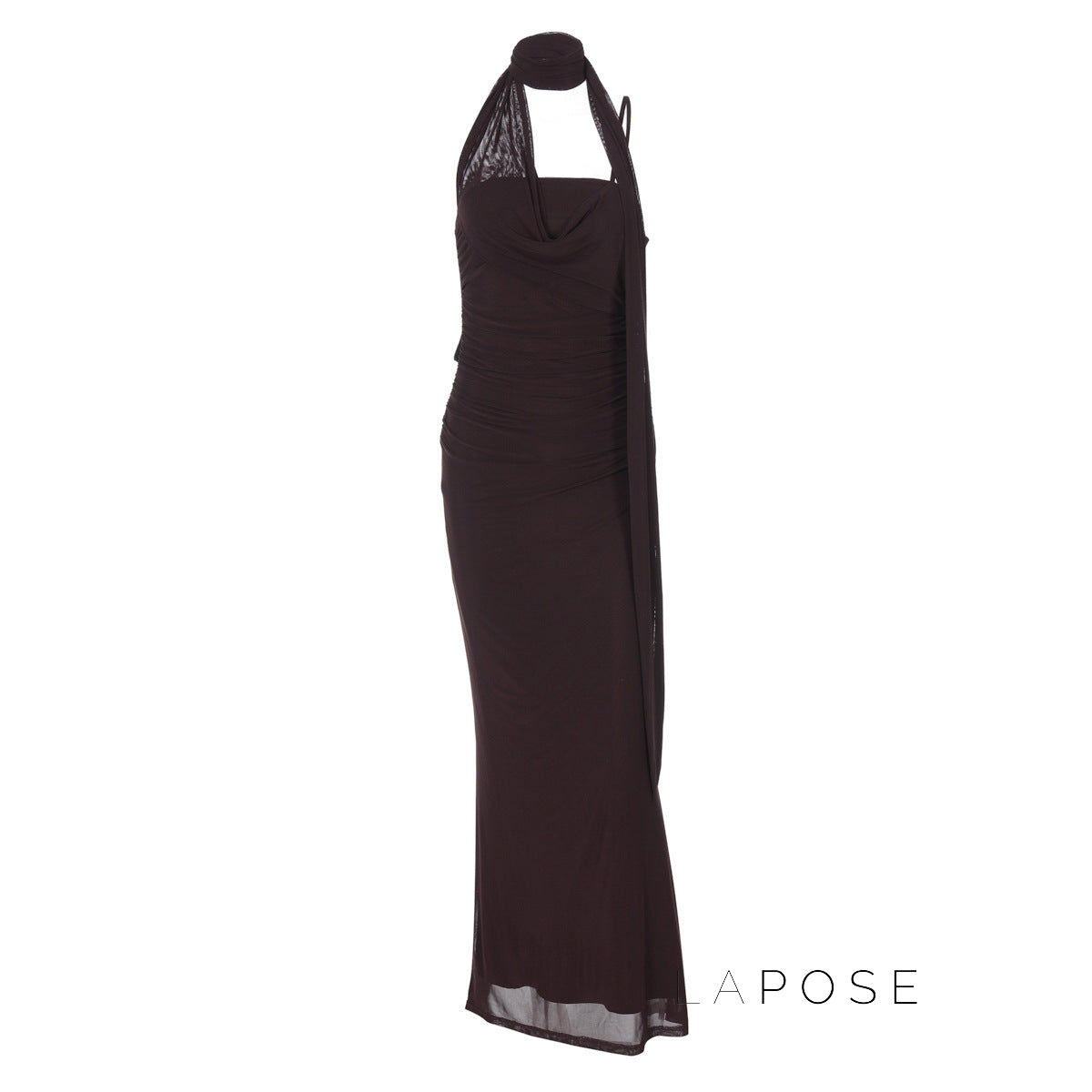 Valentine Strapless Mesh Midi Dress [5T6NSL8G]
