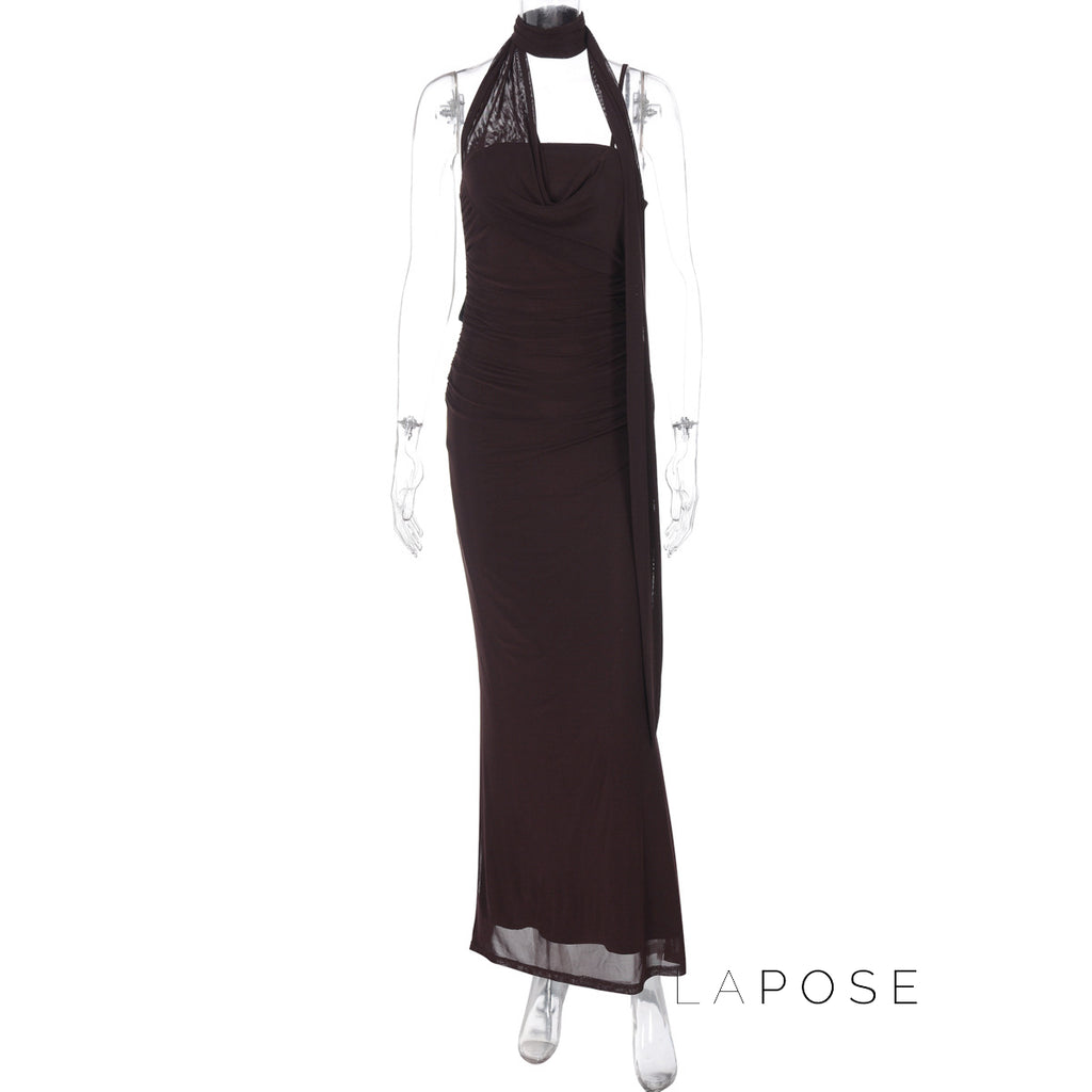 Valentine Strapless Mesh Midi Dress [I2DN52CK]