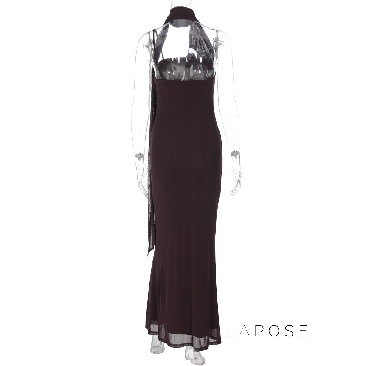 Valentine Strapless Mesh Midi Dress [Y1A64MSP]