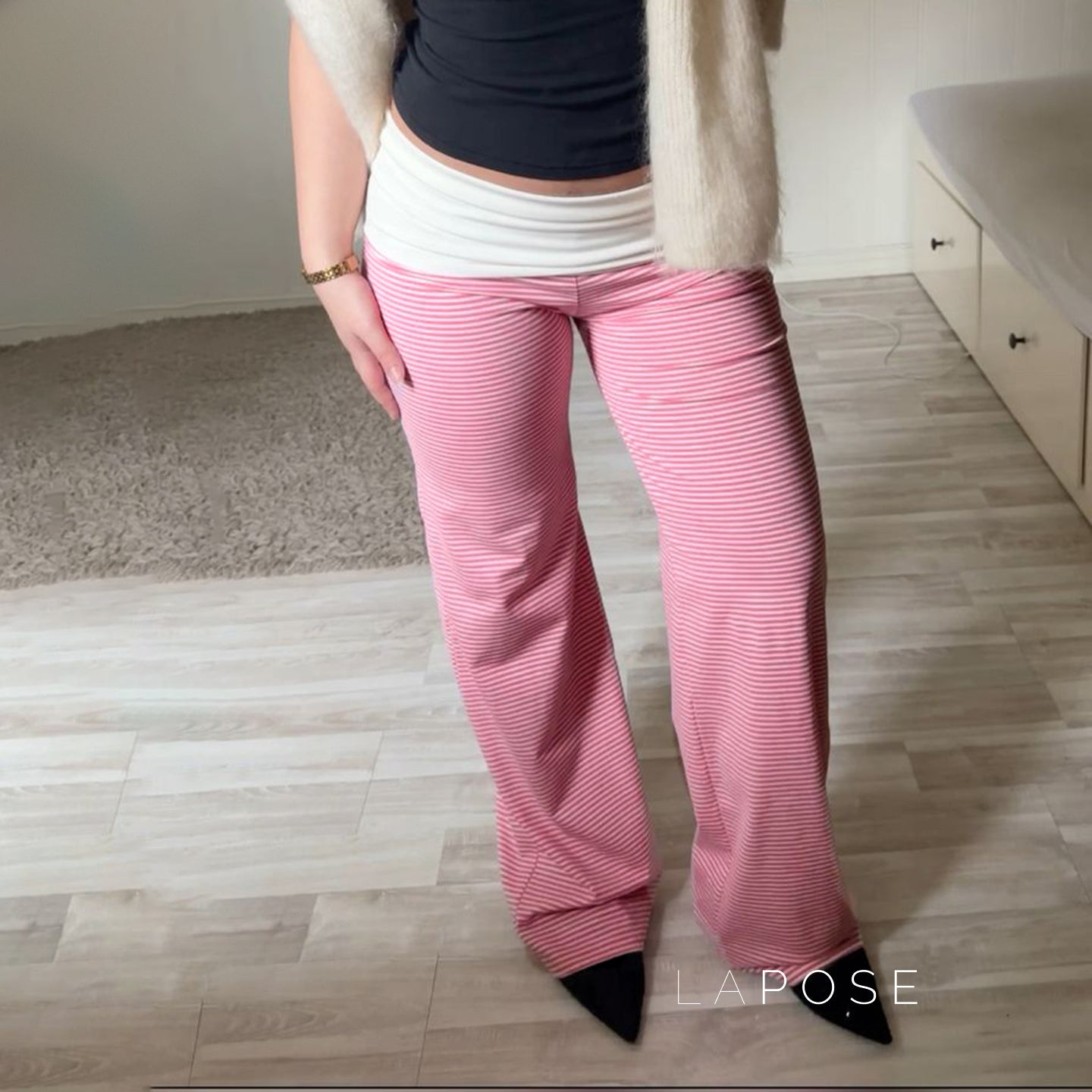 Vanesa Cozy Knit Straight Pants [JJJ0LODQ]