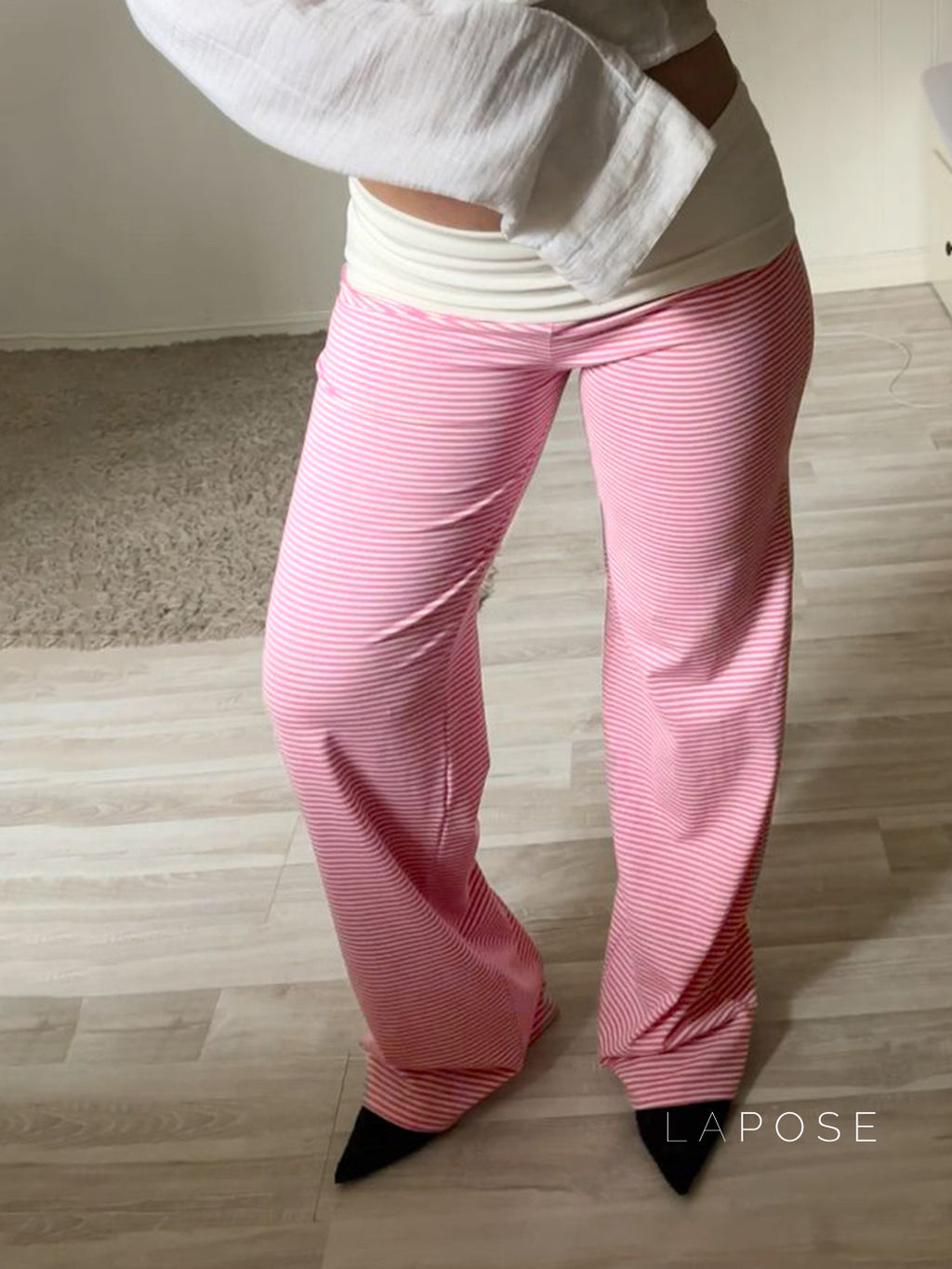 Vanesa Cozy Knit Straight Pants [MGK1W5FQ]
