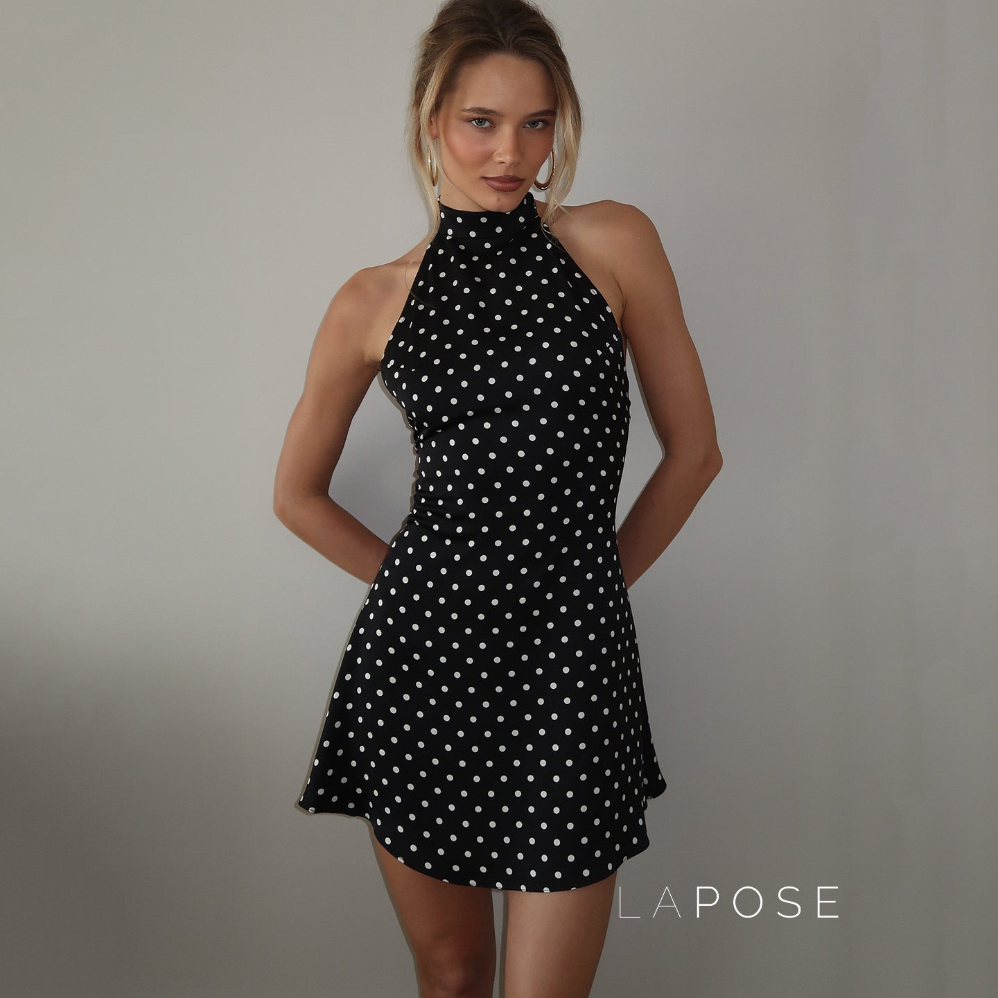 Vanessa Halter Polka Dot Mini Dress