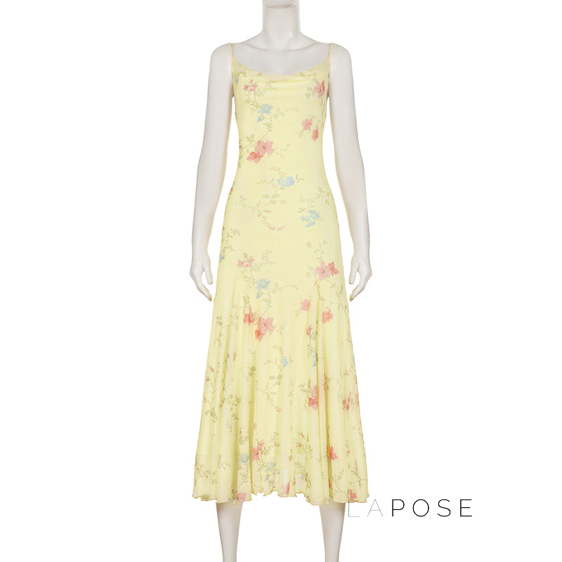 Vanna Botanical Print Maxi Dress [UHB8MA5N]