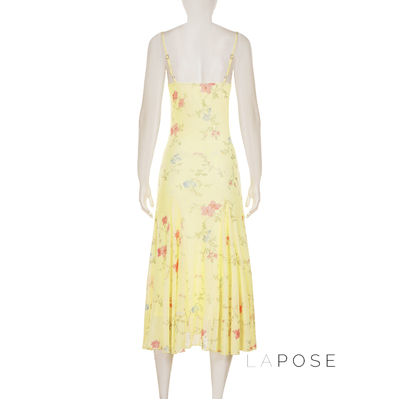 Vanna Botanical Print Maxi Dress [WSH53IOG]