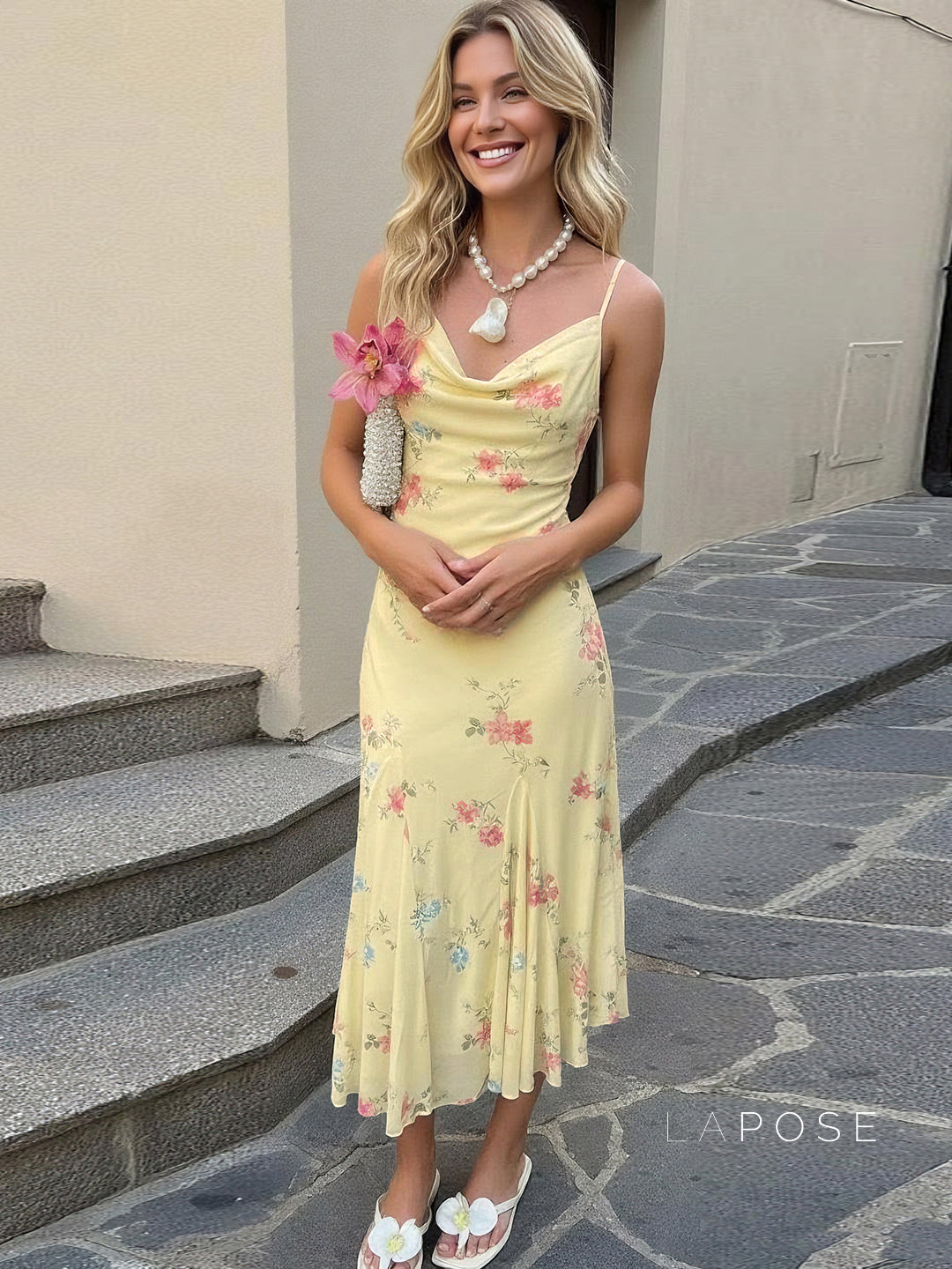 Vanna Botanical Print Maxi Dress [5A9S1RR7]