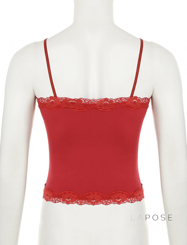 Veera Lace Trim Camisole [8EU66RAR]