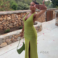 Vittoria Halter Maxi Dress [5NE75E1P]