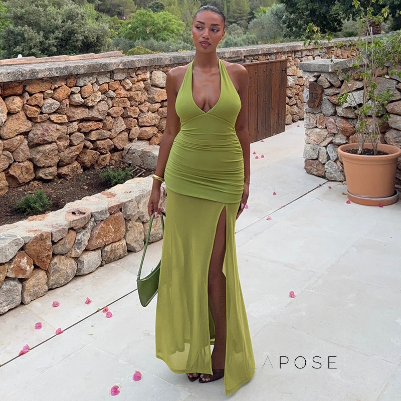 Vittoria Halter Maxi Dress [06WJOZWN]