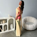 Vivian Floral Halter Maxi Dress