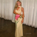 Vivian Floral Halter Maxi Dress