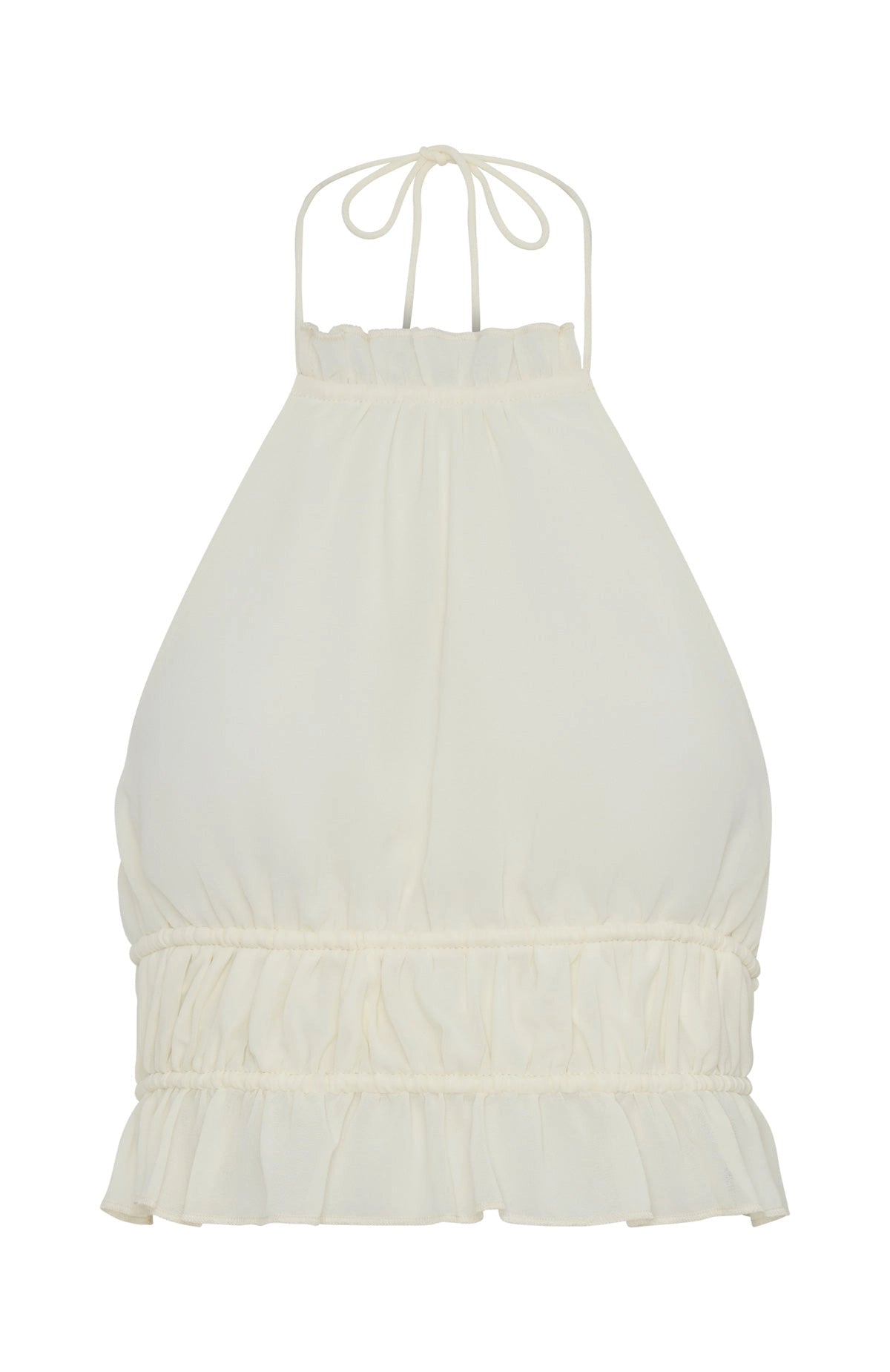 LaPose Wanda Ruched Halter Top