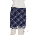 Westlyn Plaid Mesh Mini Skirt [QNLJOHFJ]