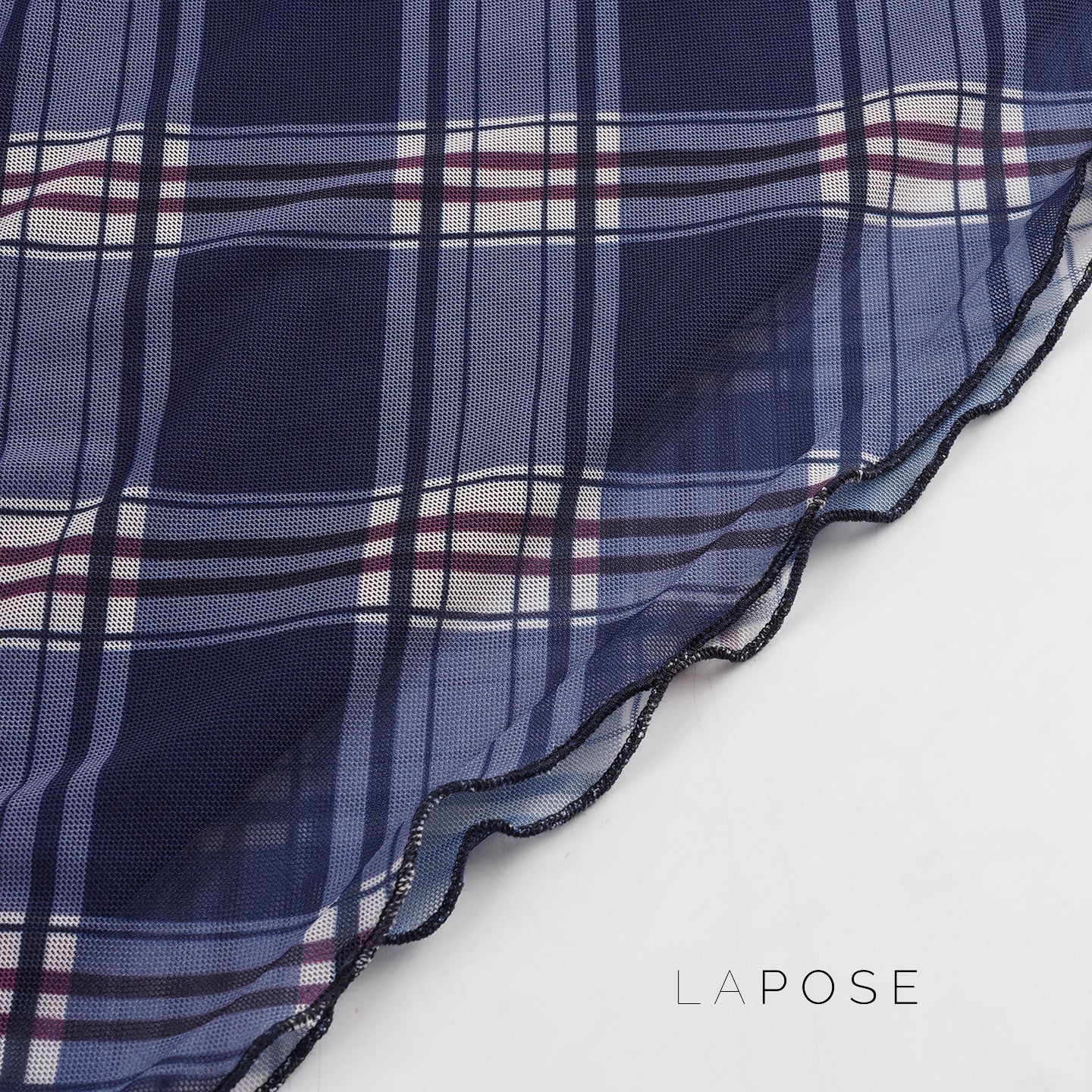 Westlyn Plaid Mesh Mini Skirt [HTD75K8W]