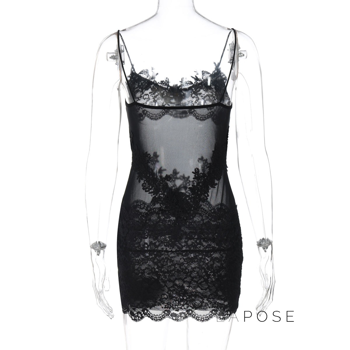 Whitleigh Lace Mesh Mini Dress [AISIBQTW]