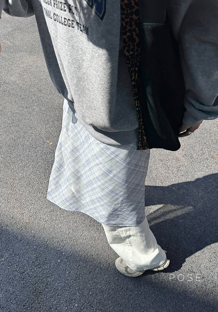 Whitley Plaid Midi Skirt [TLVTCPV9]