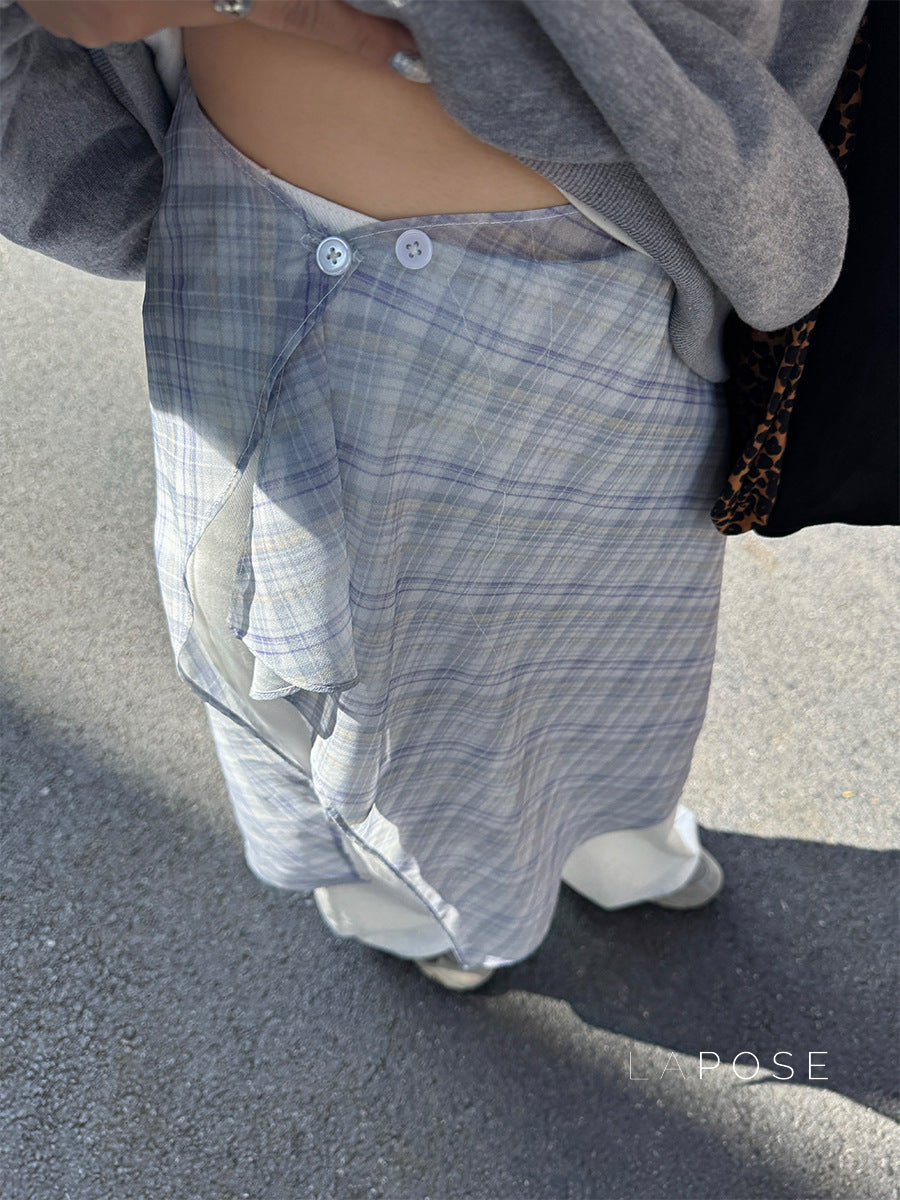 Whitley Plaid Midi Skirt [P5X466ME]