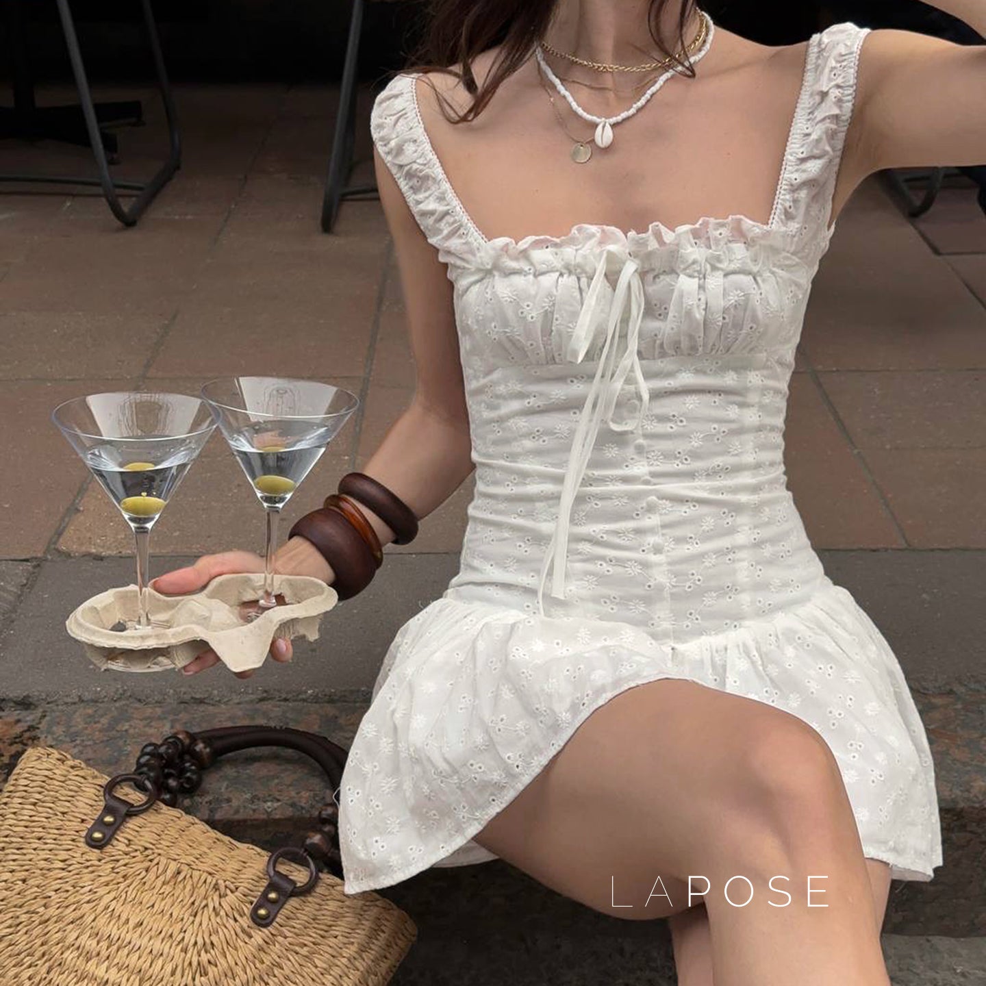 Wilhelmina Floral Jacquard Mini Dress