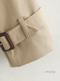 Wilma Double-Breasted Trench Jacket [LI1TSQSO]