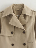 Wilma Double-Breasted Trench Jacket [70EQLRI2]