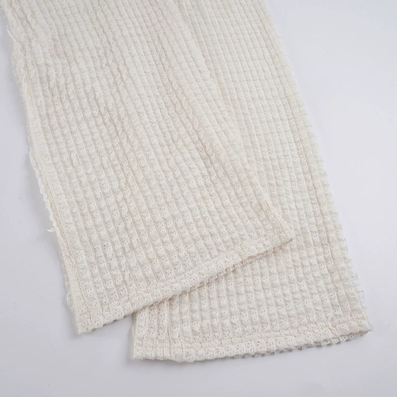 LaPose - Yanelis Textured Wide Leg Pants