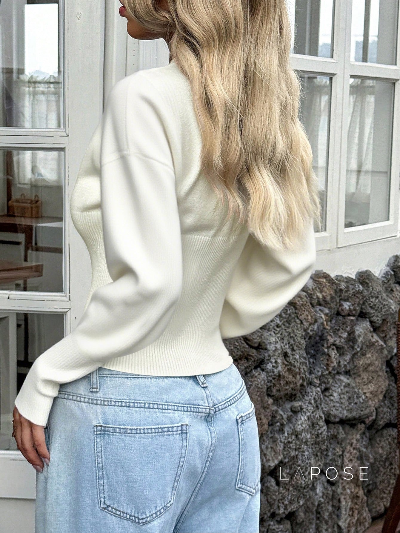 Yanelis V-Neck Knit Cardigan [O9LKFL28]