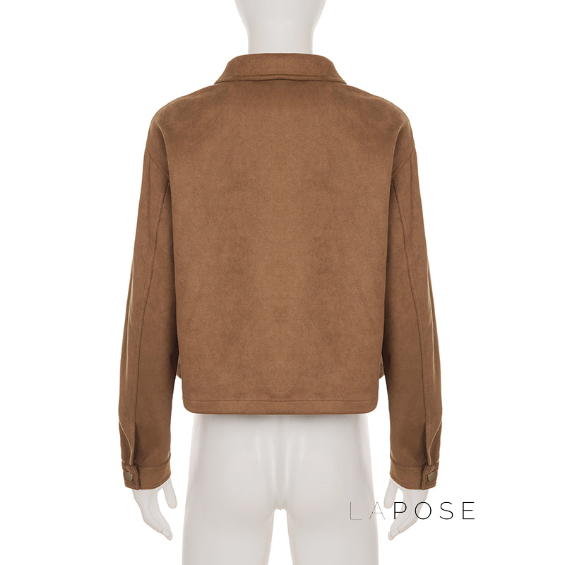 Yanelly Lapel Cropped Jacket [GP5USBSC]