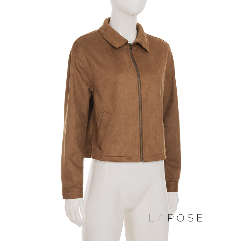 Yanelly Lapel Cropped Jacket [50K0NFP5]