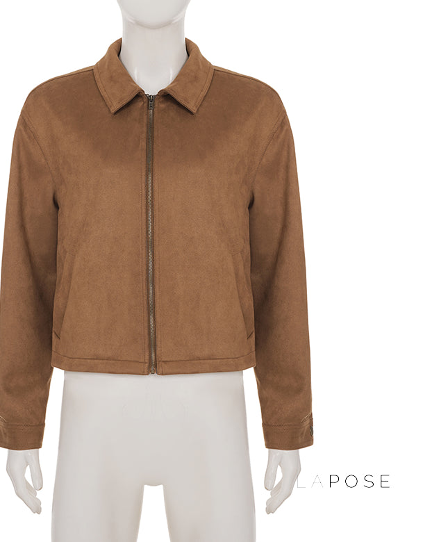 Yanelly Lapel Cropped Jacket [QKWXGQ8O]