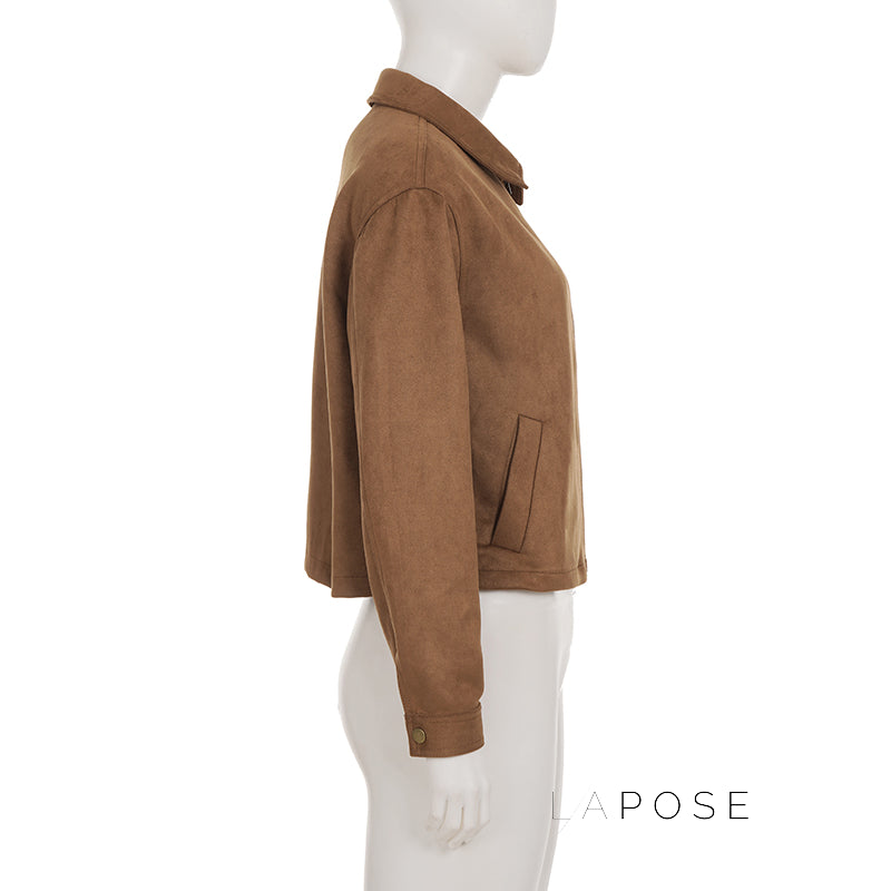 Yanelly Lapel Cropped Jacket [44OARWTB]