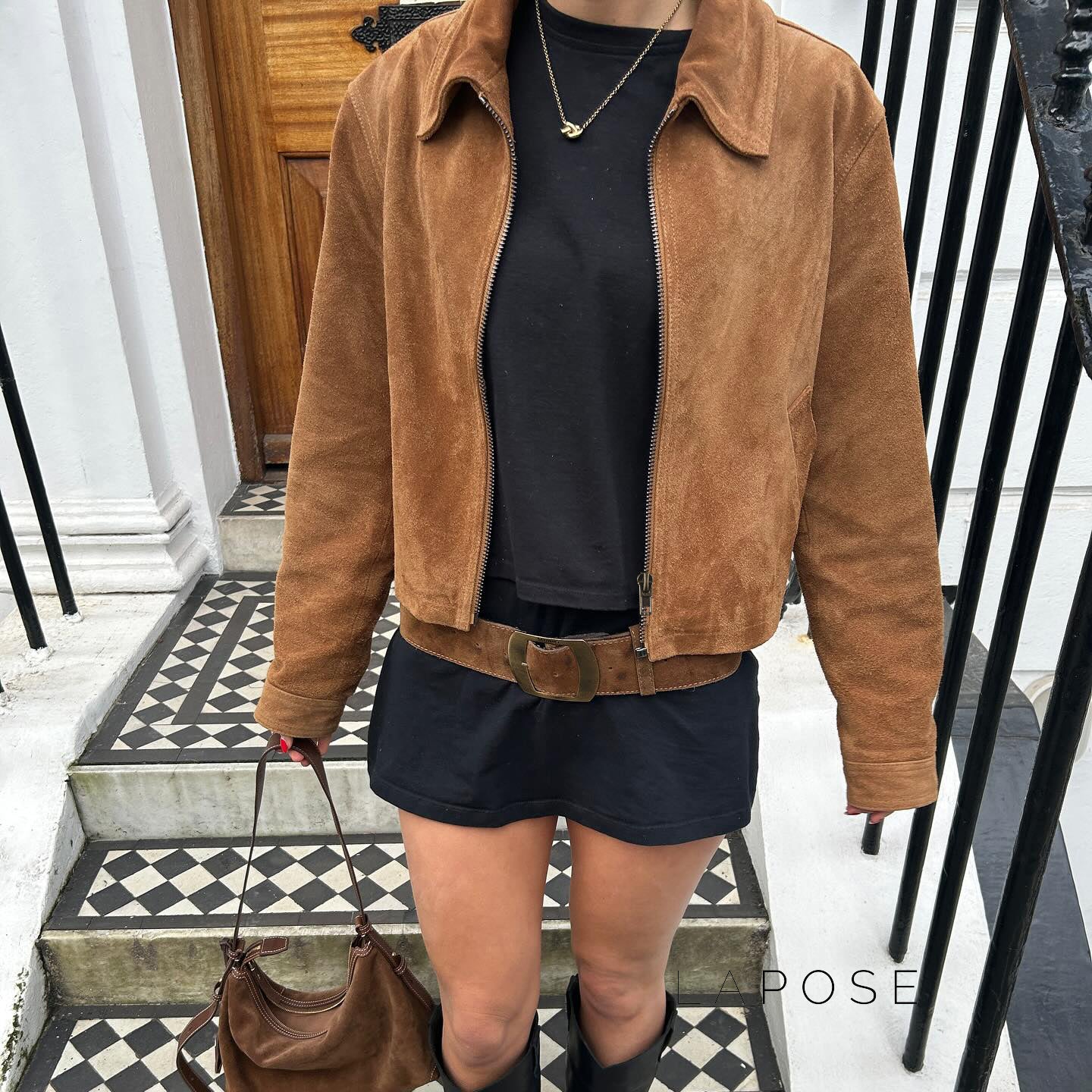 Yanelly Lapel Cropped Jacket [BI0O9BWE]