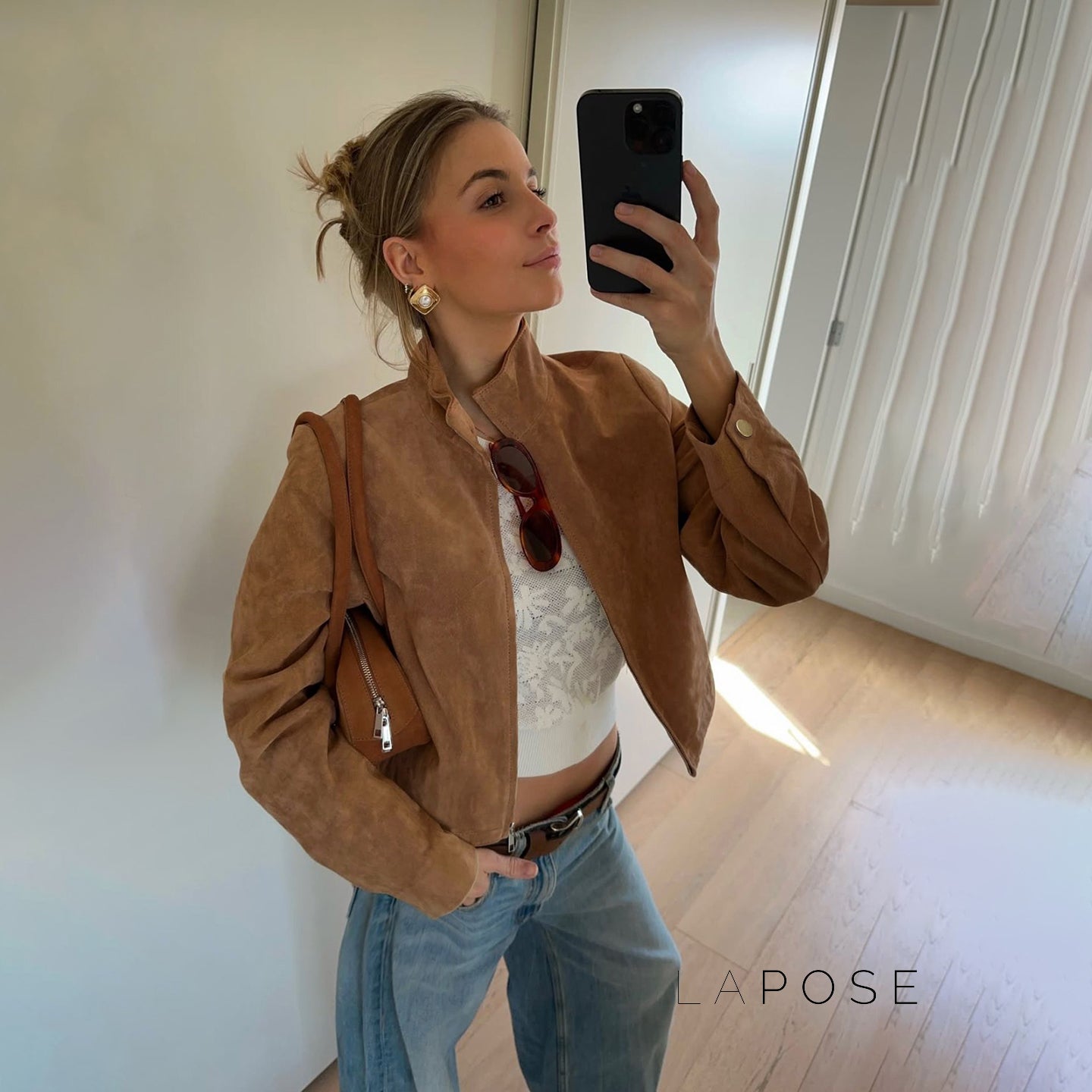 Yanelly Lapel Cropped Jacket [2L4S6NNS]