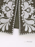 Yaneth Embroidered Crop Vest [7NBZF9SL]