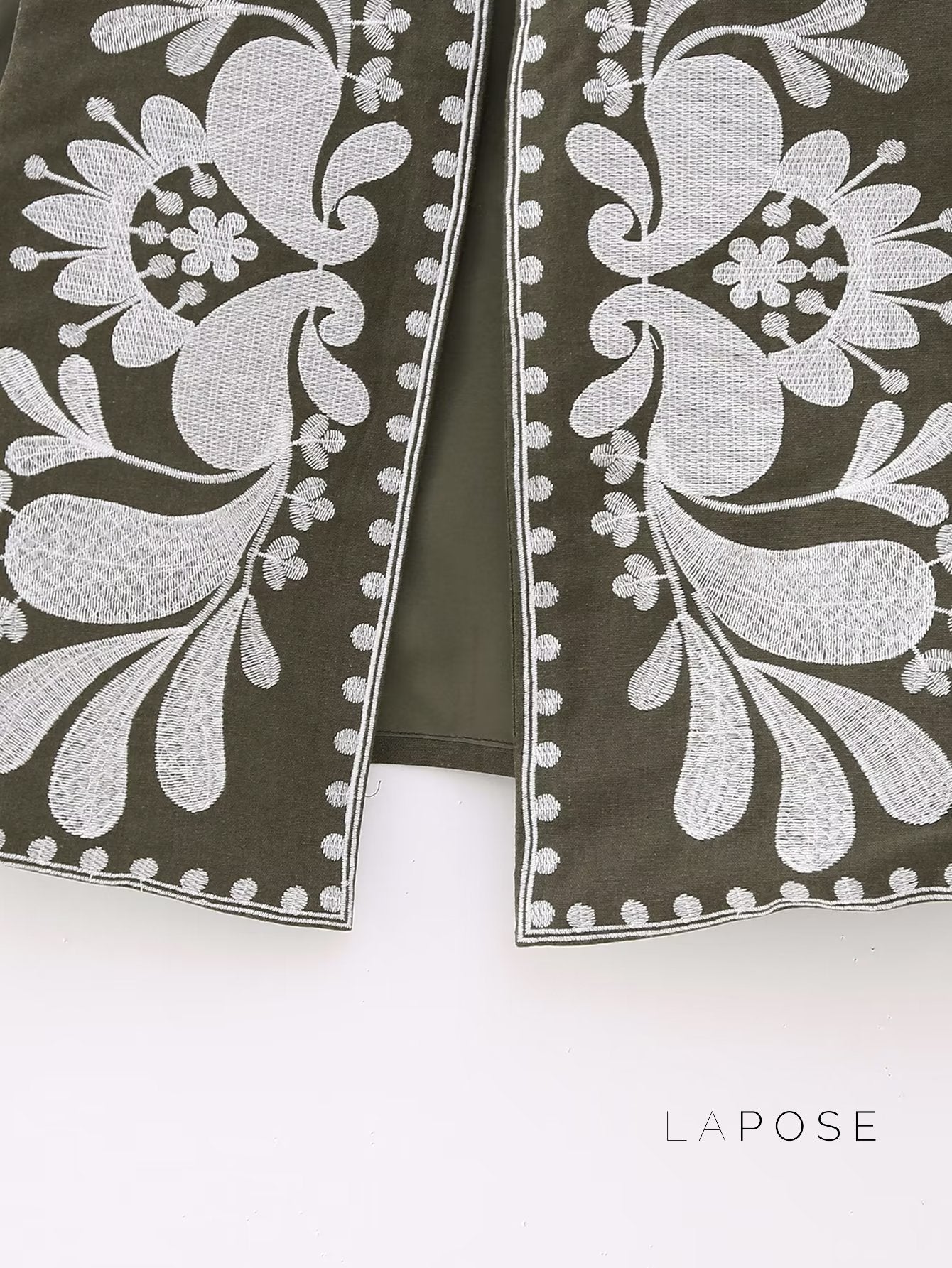 Yaneth Embroidered Crop Vest [7NBZF9SL]