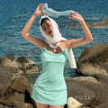 Yaneth Lace Mesh Mini Dress [FCDCFANQ]