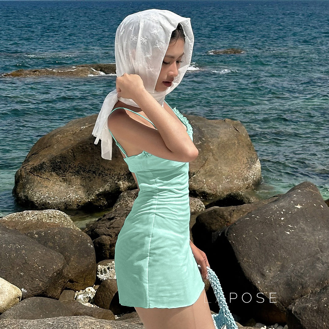 Yaneth Lace Mesh Mini Dress [1W1LX5QX]