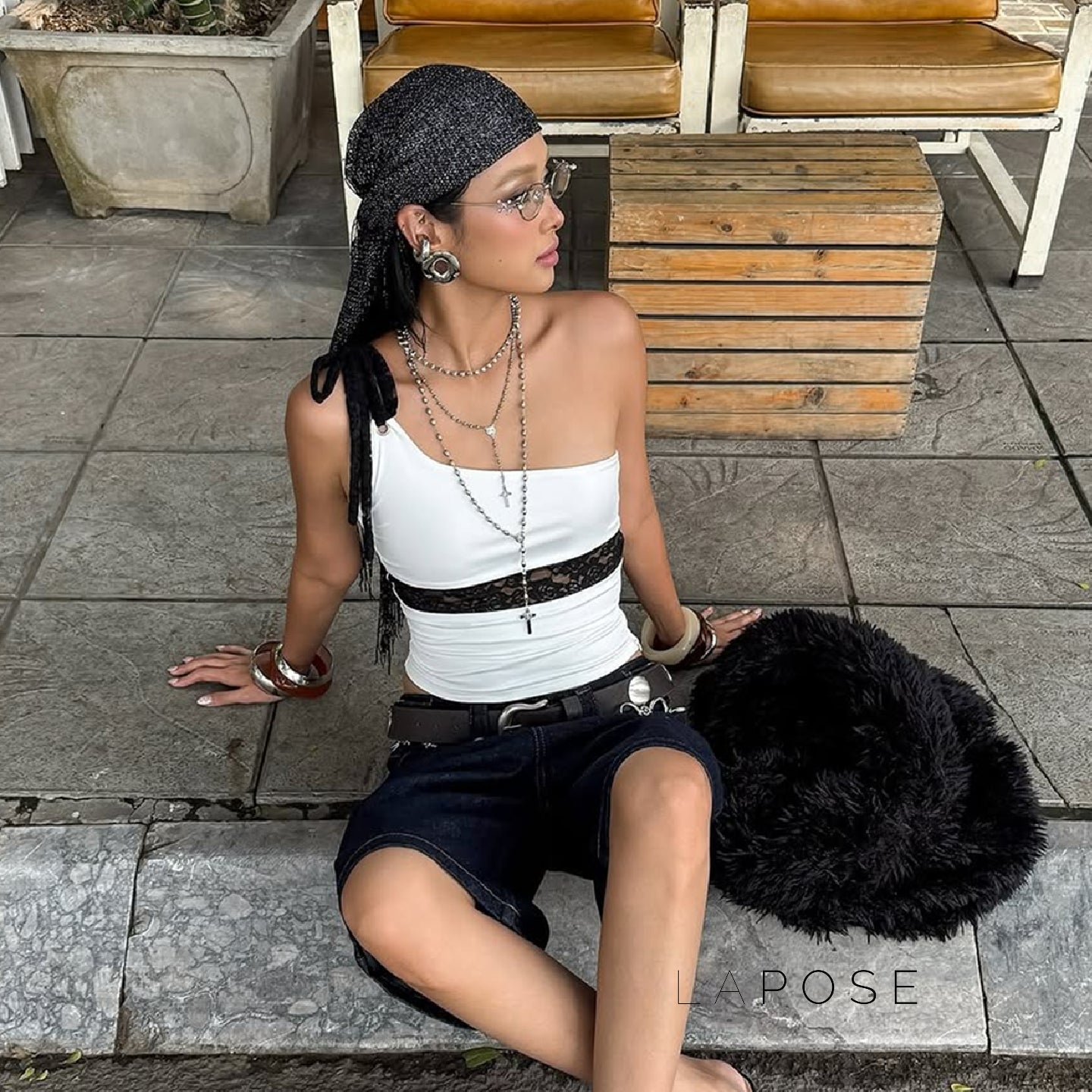 Yaneth One-Shoulder Lace Camisole [37VRJHP2]