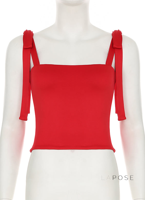 Yara Backless Bow-Tie Top [1EAUK0E4]