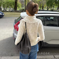 Yasmeen Cropped Collared Sweater [6PZ77JJ5]